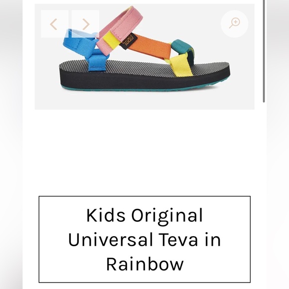 Kids Original Universal Teva in Rainbow - Picture 1 of 3